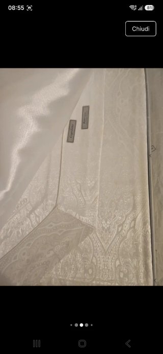 Completo letto raso cotone bianco