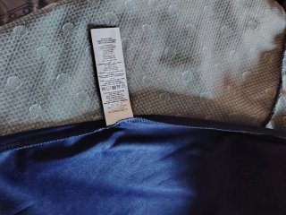 Vestido azul con lunares de El corte inglés