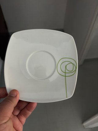 Tazas de café con plato 5 tazas y 5 platos