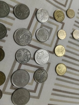 Lote de monedas de pesetas
