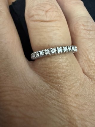 Anello Eternity Oro Bianco 18kt Brillanti