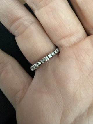 Anello Eternity Oro Bianco 18kt Brillanti
