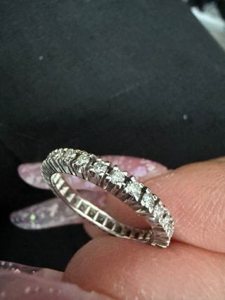 Anello Eternity Oro Bianco 18kt Brillanti