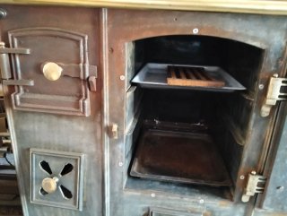 Cocina de leña renovada