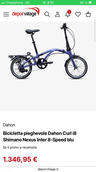Bicicleta Plegable Dahon Curl i8