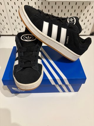Adidas Campus Negras Talla 38 y dos tercios