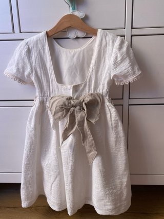 Vestido de ceremonia blanco niña