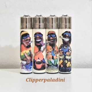 Accendini Clipper Set Rasta Vintage
