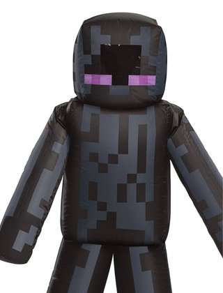 Disfraz Enderman Hinchable Talla Única Para niño