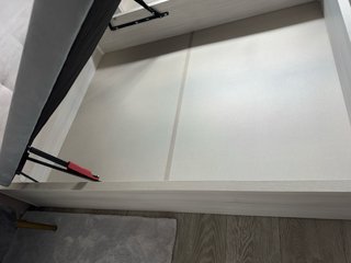 Canapé abatible blanco madera 150x190.