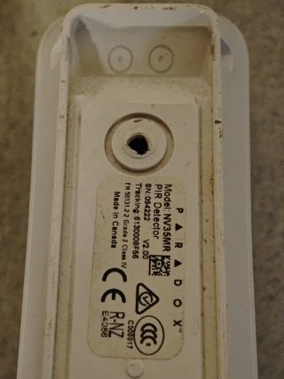 Paradox Sensor Movimiento Cortina Inalámbricos.