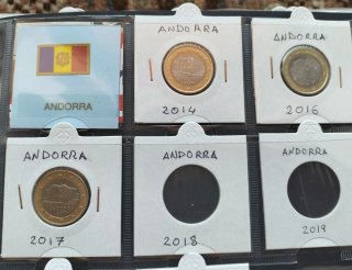 Monedas Euro Andorra Sin Circular