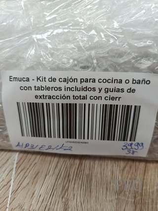 Kit cassetto - modulo 900 mm - Emuca