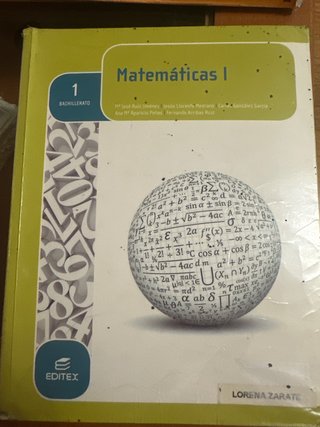 Matemáticas I. 1 Bachillerato