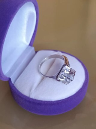 Anillo de plata 925 con circonitas