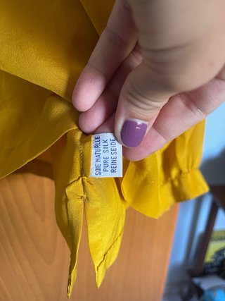 Camicia vera seta giapponese oro