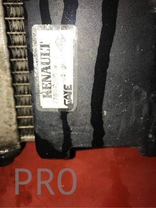 Radiador aire/agua electro 1500 dci