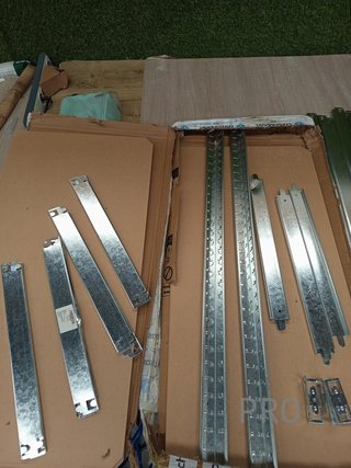 Scaffalature per carichi pesanti 200 x 90 x 45 cm 1000 kg - argento Arebos