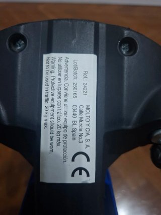 Patinete Maxi Scooter 3 Ruedas Azul