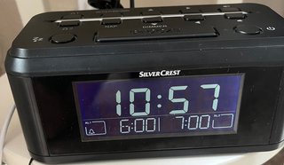 Radio Despertador SilverCrest Negro