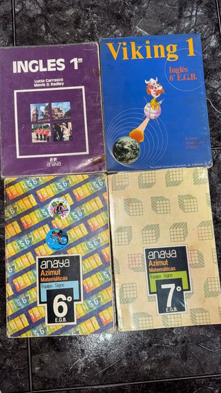 Lote Libros Escolares Antiguos