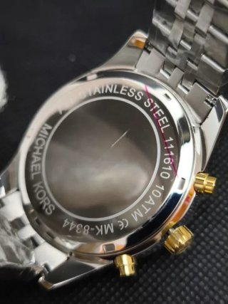 Reloj Michael Kors Hombre Original Dorado y Plata