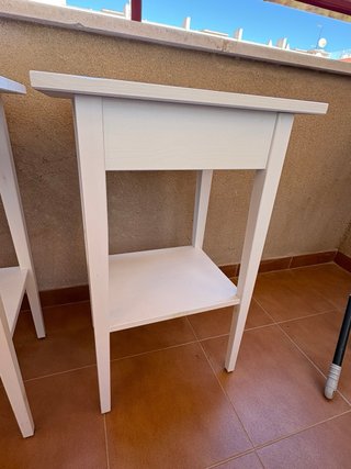 2 Mesas de Noche Blancas Ikea Hemnes