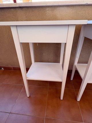 2 Mesas de Noche Blancas Ikea Hemnes