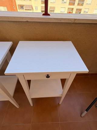 2 Mesas de Noche Blancas Ikea Hemnes
