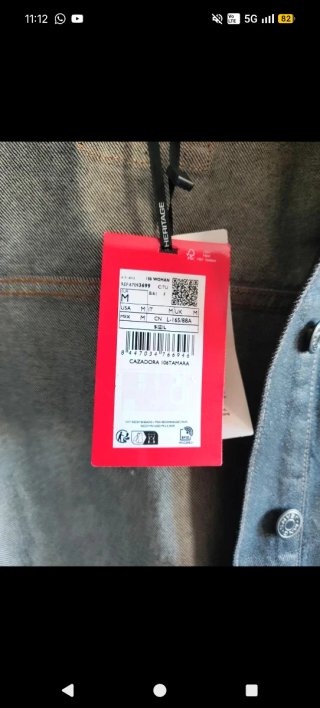 Cazadora vaquera oversize azul/gris