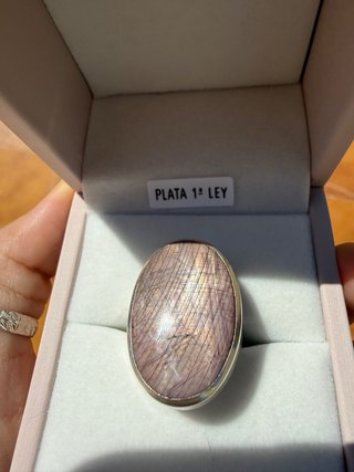 Anillo Rubí Natural Estrella Grande plata 925