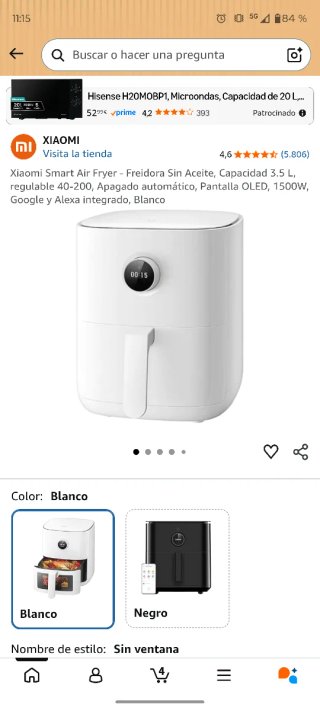 Freidora de Aire Xiaomi Blanca