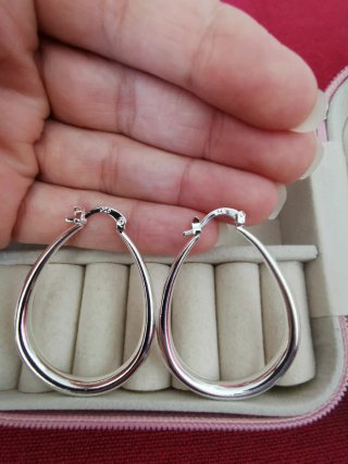 Pendientes Plata Laminada Gota