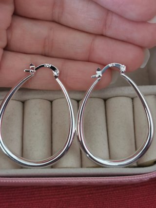 Pendientes Plata Laminada Gota