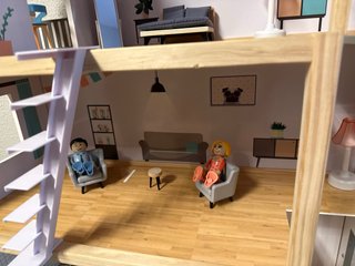 Casa de muñecas de madera infantil