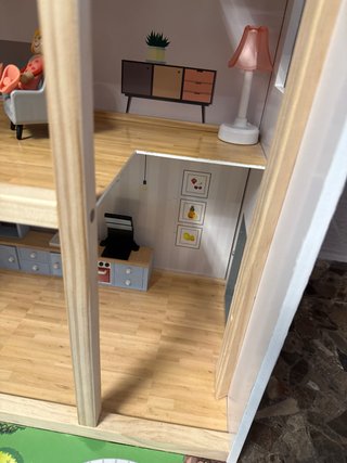 Casa de muñecas de madera infantil