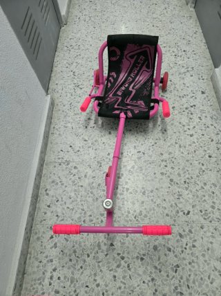 Kart Roller Patín Sentado Rosa