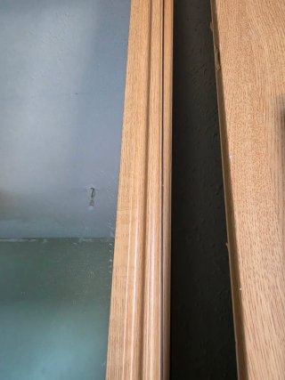 3 puertas de armario roble 240x62 cm