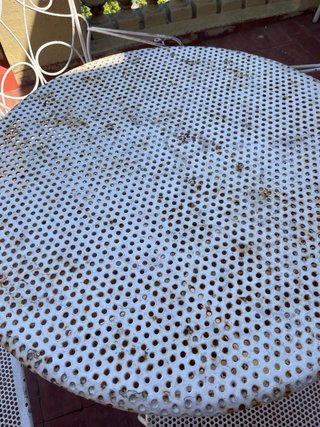 Mesa y 4 sillas de jardín