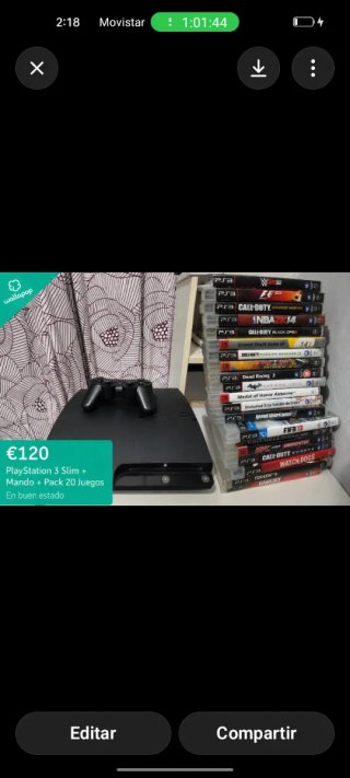 PlayStation 3 Slim + 20 Juegos