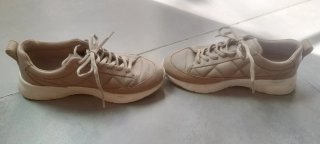 Zapatillas Massimo Dutti Beige Mujer