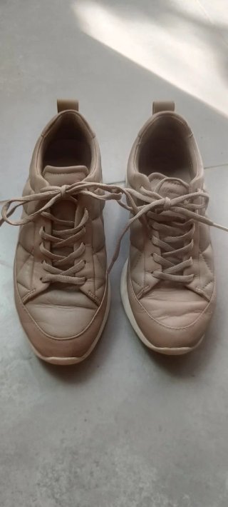 Zapatillas Massimo Dutti Beige Mujer