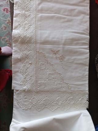 Juego Sábanas Vintage 135cm Encaje
