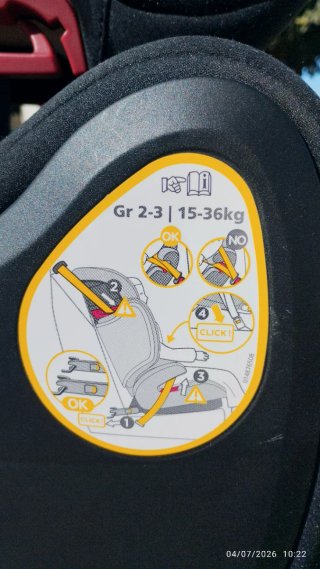 Silla coche Bebeconfort Grupo 2/3