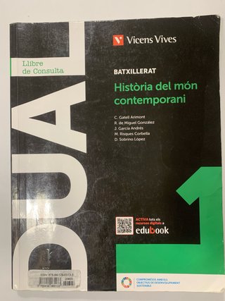 Dual 1. Història del món contemporani. Llibre c...