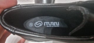 Zapatos Iturri Piel Negra Talla 40