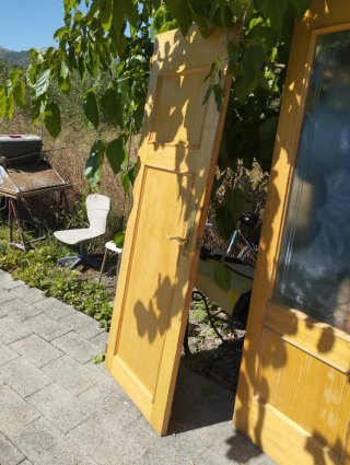 Puertas de madera con cristal 3 puertas sin crstal
