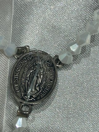 Rosario blu e bianco handmade