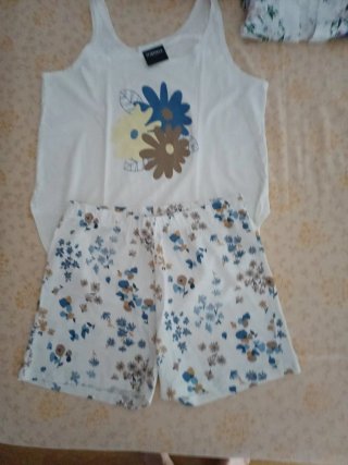 Pijama tirantes y pantalón corto mujer Talla L