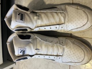 Zapatillas de hombre talla47 Puma Altas Blancas y
